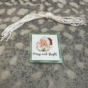Merry and Bright Santa gift tags